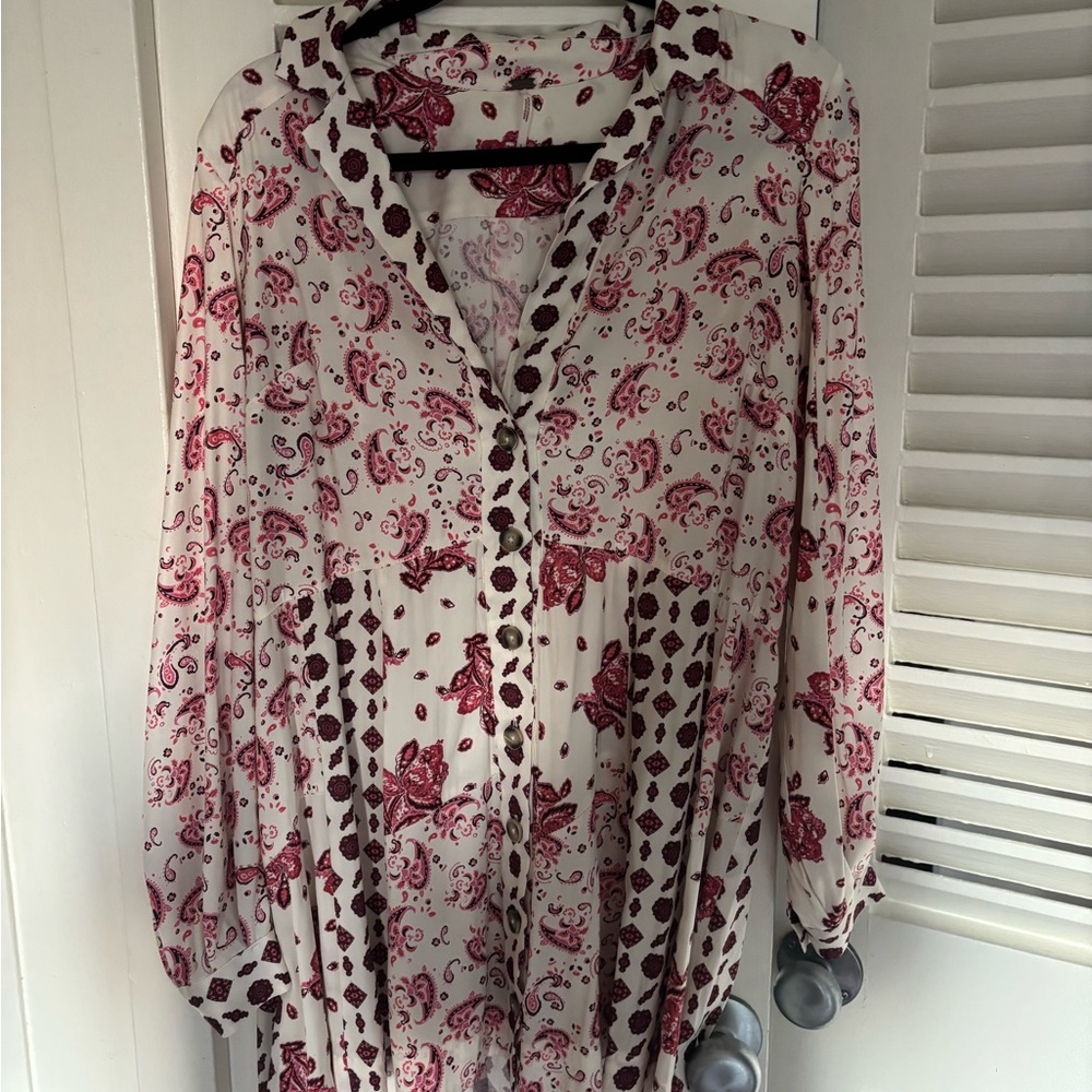 Free People Paisley and Floral Print  Women's Dress